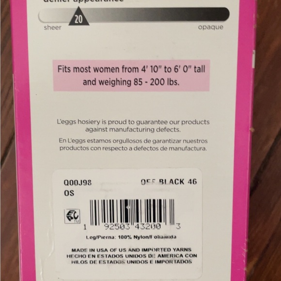 L'eggs Everyday Knee Highs - Off Black - Picture 2 of 2